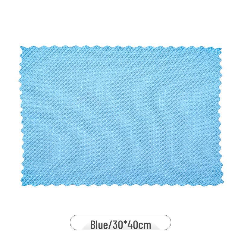 Fish Scale Glass Cleaning Cloth: Streak-Free, Absorbent, Lint-Free, Ideal for Kitchen Degreasing and Household Use