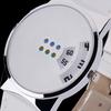 Fashion Ceative Dial Moveable Digital Watch Unisex Women Men Sport Watches Leather Band Quartz Wristwatches Cheap Price