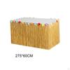 Artificial Grass Table Skirt Accs Tropical Decor Luau Party Decorations Hawaiian for