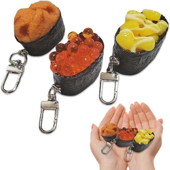 Sushi Food Sample Keychain: Gunkan Maki Set