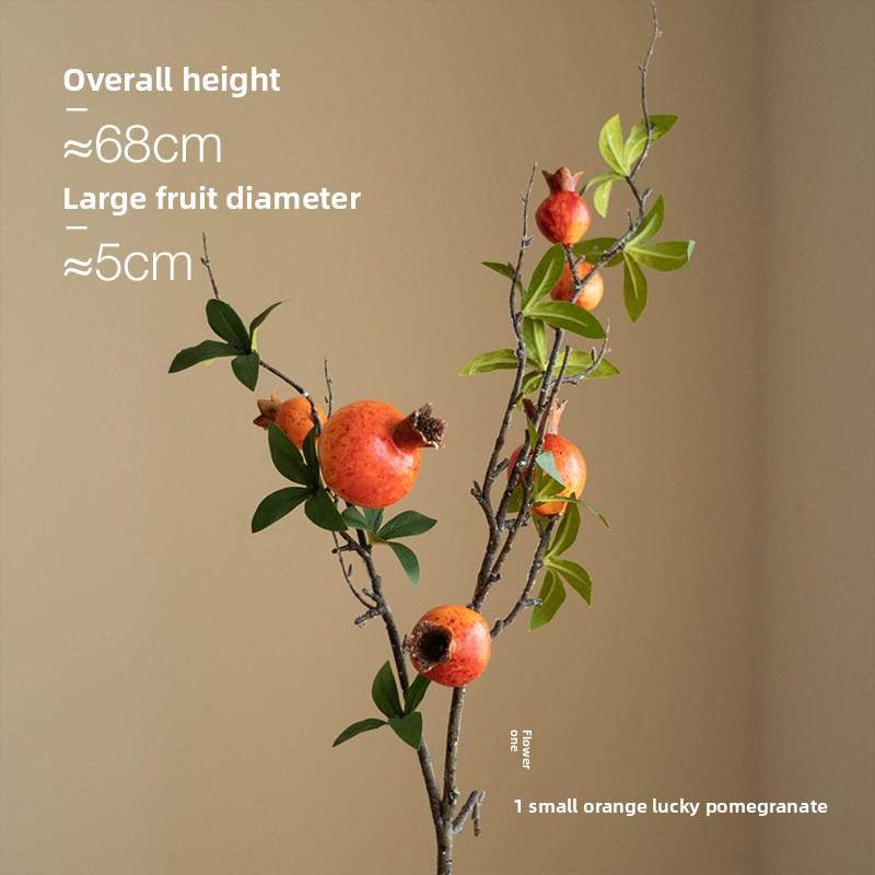 Simulated Pomegranate Fruit Branches for Home Soft Furnishings, Foam Fruit Decorative Flower Arrangement Ornaments