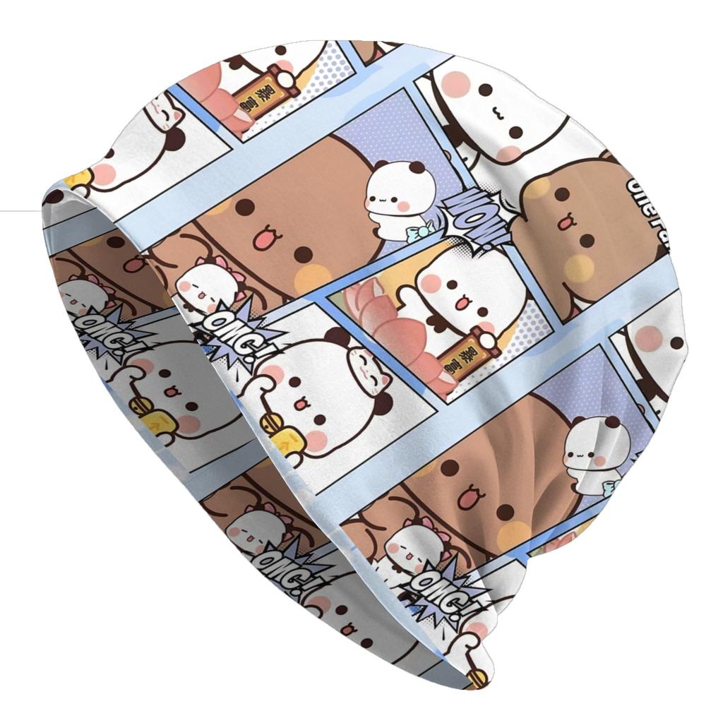 Stitch Bubu and Dudu Bear Hat Fashion Caps For Unisex Women Skullies Beanies Ski Caps Soft Bonnet Hats