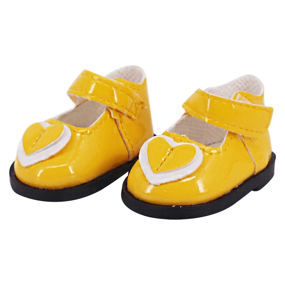5CM Mini Doll Leather Boots Shoes Doll Butterfly Princess Shoes 20cm Cotton Doll Shoe  Kids Gifts