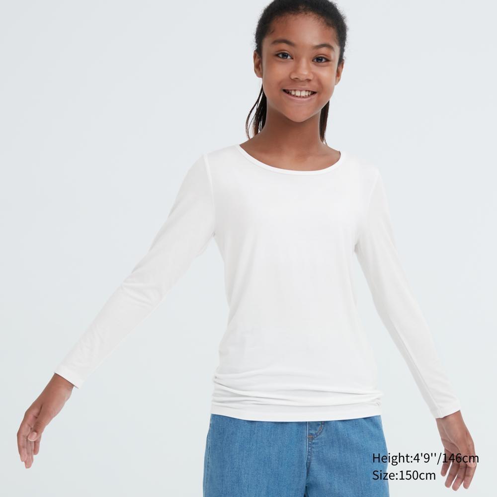 

UNIQLO KIDS Heattech U-образный вырез с длинными рукавами