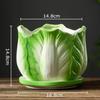 Kreative chinesische Kohl Keramikvase Kleine Pflanzentöpfe Tischdekoration Blumenarrangement Blumenvase Raum Ästhetische Dekoration