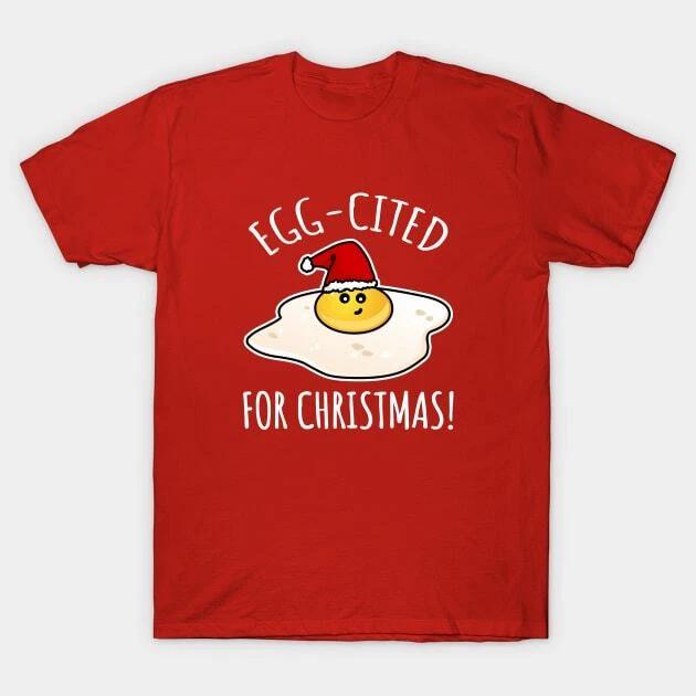 Egg-cited For Christmas Made in Australia T-Shirt L