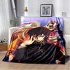 Code Geass Lelouch & C.C Anime Character Flannel Throw Blanket, Soft Warm Lightweight Blanket Sofa Bed Decor