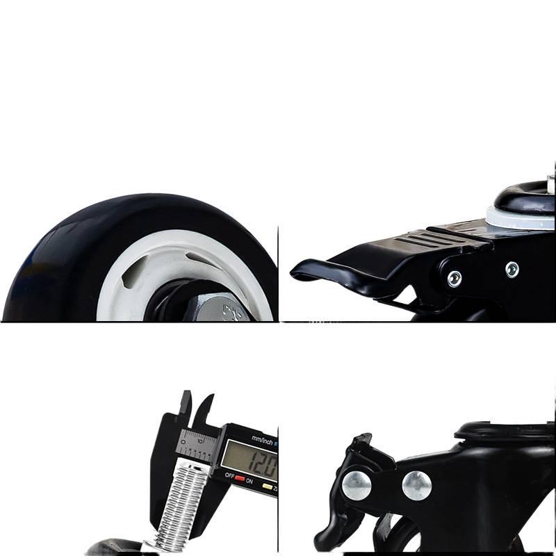 Silent Swivel Casters with Inch Threaded Rod & Double Bearings