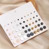 30-Pair Non-Repeating Korean & Western Style High-Quality Earrings Set for Women