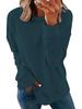 European & American Women's Round Neck Solid Color Long Sleeve Autumn Hoodie Pullover (2024)