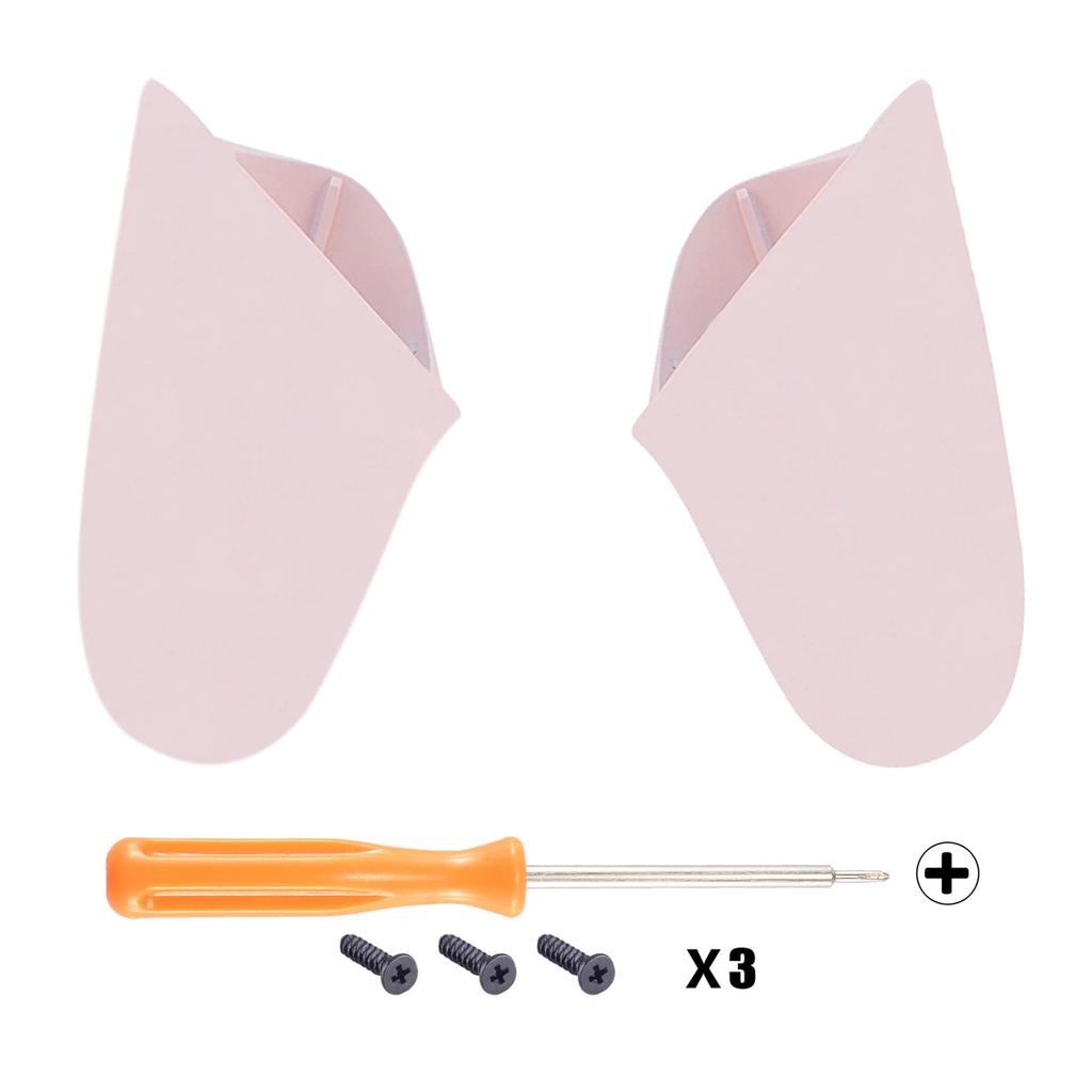 eXtremeRate Replacement Left and Right Handle Grip Case for Switch Pro Pure Color Glossy DIY Hand Grip Case for Switch Pro Controller the Switch Pro