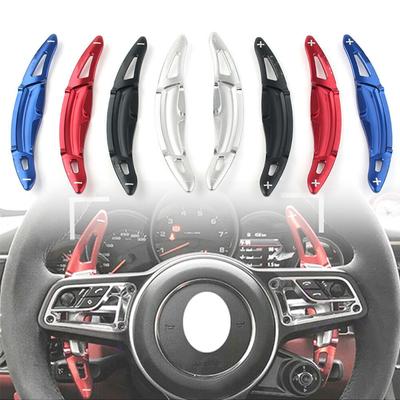 1 pár Hliníkové prodloužení pádla řazení na volantu pro Porsche Panamera Macan Cayenne 911 Boxster Cayman 718 Spyder