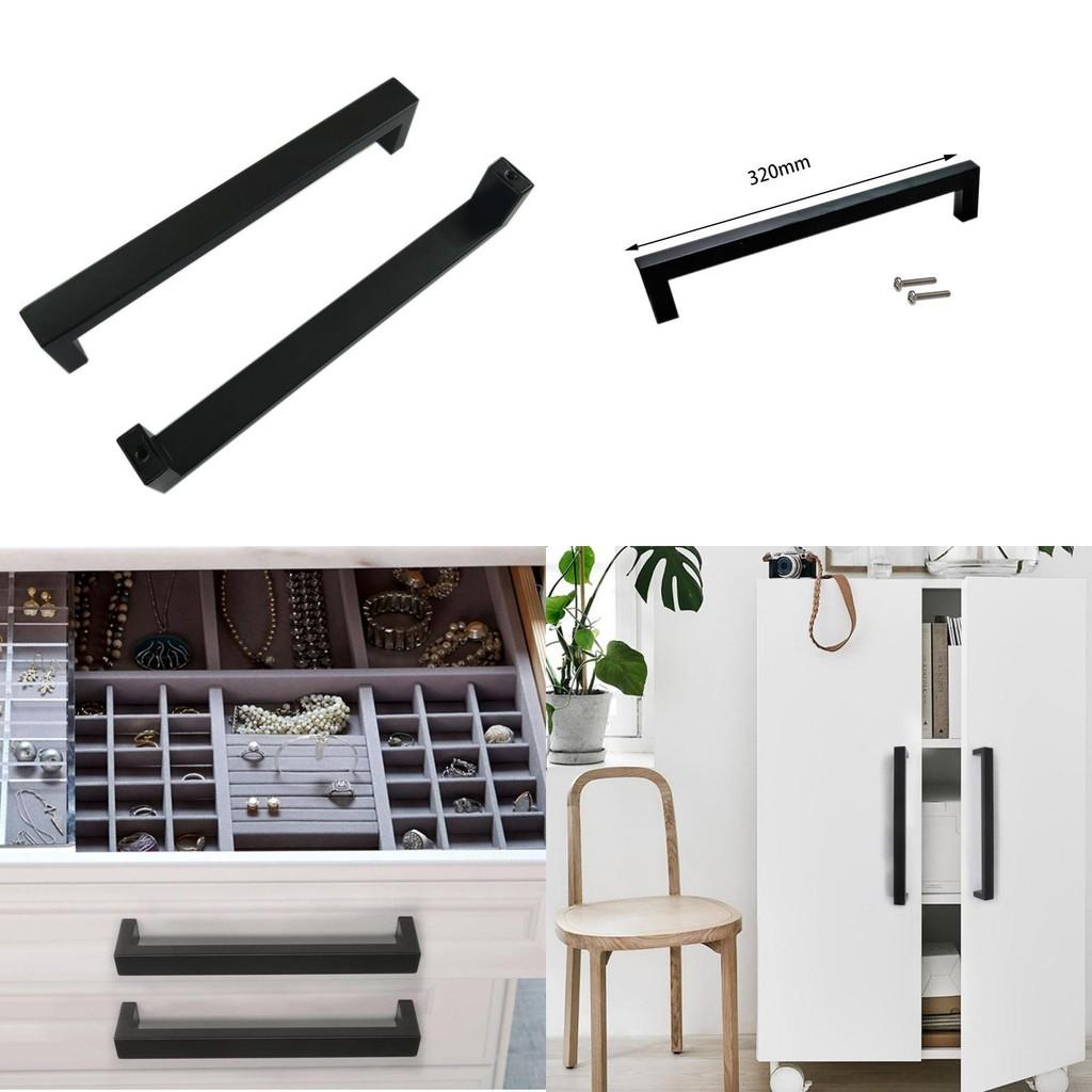 Brushed Stainless Steel Drawer Handles For Kitchen Cabinets And Wardrobes In Contemporary Style