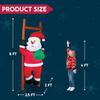JOYFY 6 FT Christmas Inflatable Climbing Santa Hanging Inflatable Christmas Yard Decorations for Xmas Party Lawn Décor