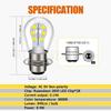 Ruiandsion H6M P15D LED Motorcycle Light Bulb, White AC/DC 6V 2835 28SMD P15D-25-1 High/Low