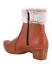Shoetopia Womens  Chunky Heel Short Booties with Non-Slip Sole, Comfortable Trendy Ankle Boots | Soft Cushioned Sole | Casual, Party & Winter Wear