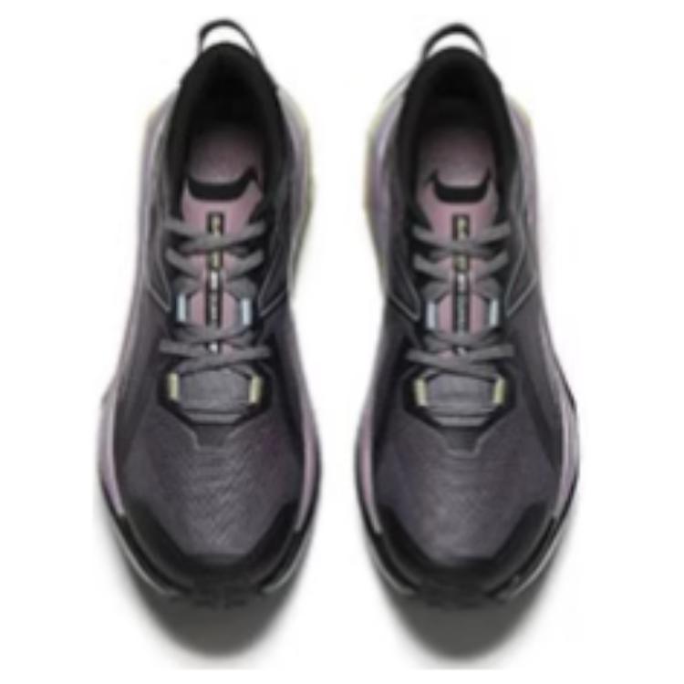 Anta Hunter 2 Comfortable Trendy Fashion Slip Resistant Durable Low Top Carbon Plate Running Shoes Men sneaker Black Purple 112445516A-1