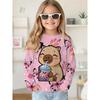 Cartoon Animal Capybala T-Shirt Autumn O-Neck Long Sleeve Fashion Girl Clothes Comfortable Casual Sports Outerwear Home Wear T-Shirt