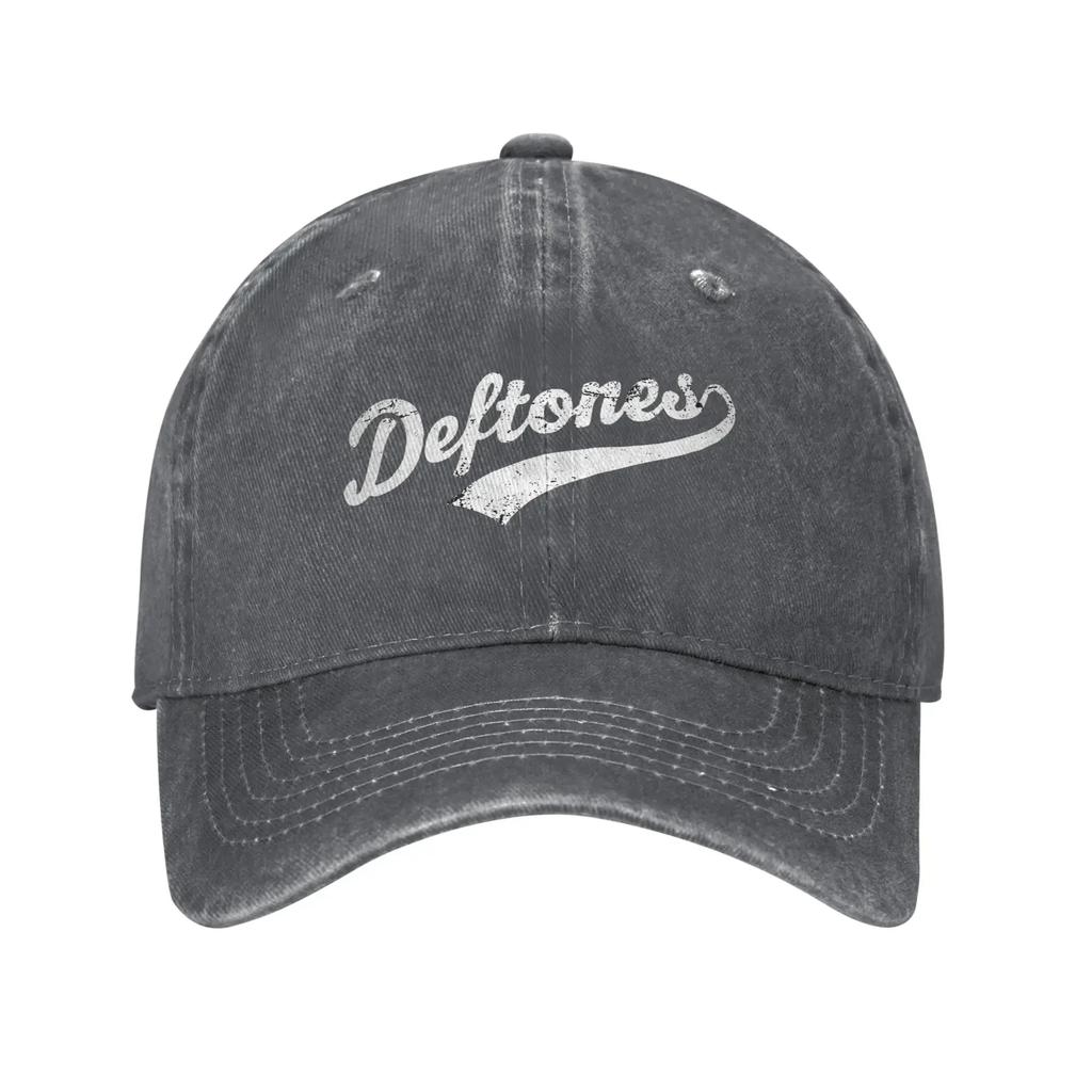 Washed Baseball Cap Deftones Rock Band Spring Hip Hop Hats For Couple Women  y2k Retro Outdoor Gym Sun Baseball Caps