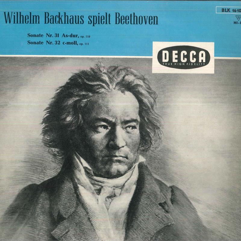 

LP Record WILHELM BACKHAUS Beethoven Sonate Nr 31 Asdur Op 1 BLK16107 DECCA Germany Classical Used