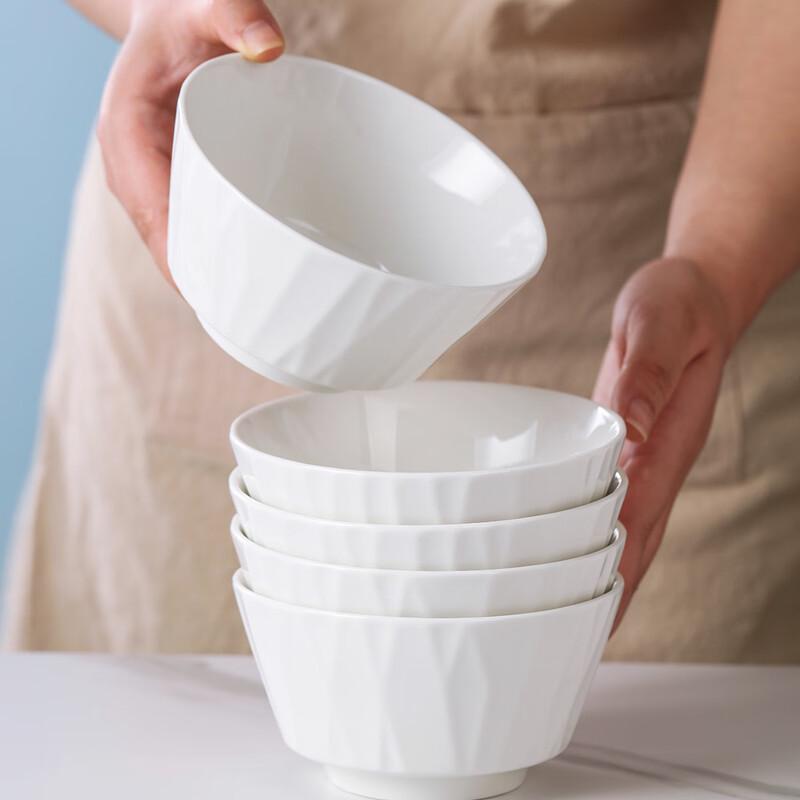 Haoya Jingdezhen Nordic Ceramic Noodle Soup Bowls (6-inch, 2-Pack)