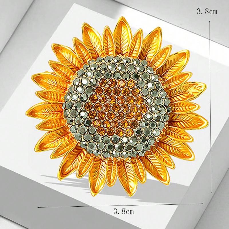 One Full Crystal Sunflower Brooch Valentines,Mom,Mother,Mother's Day,Gift