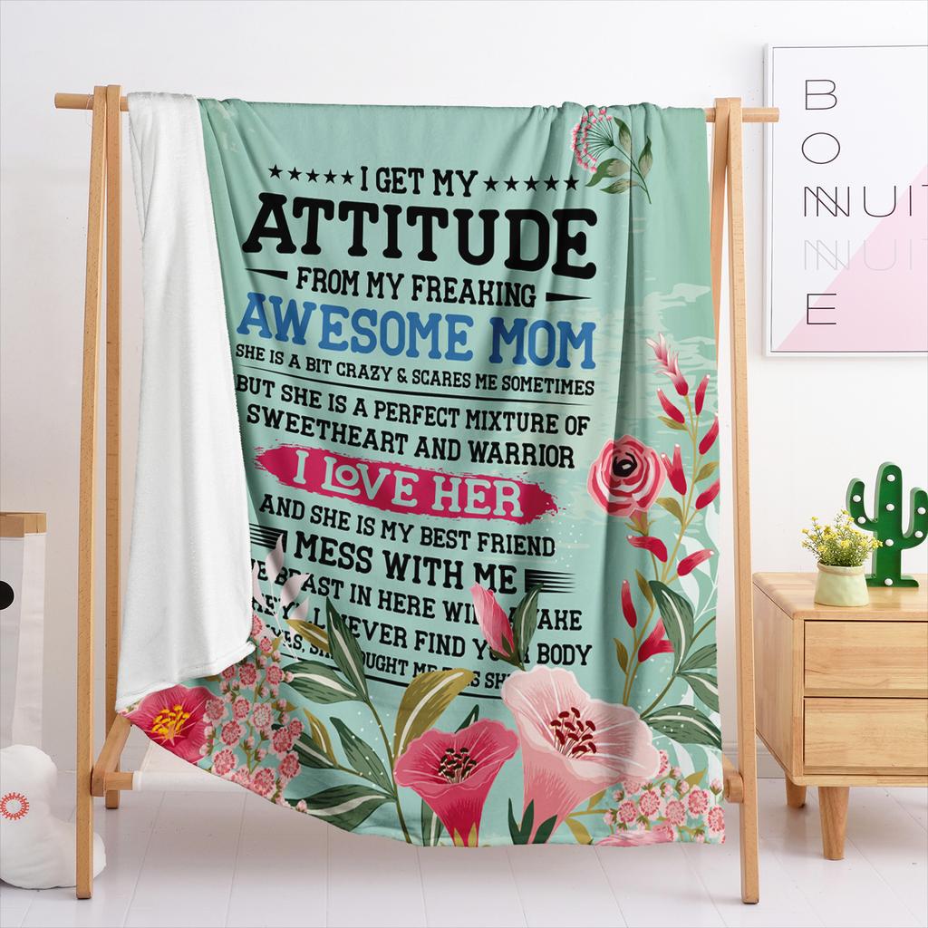 Decke Flanelldecke Emotionaler handgeschriebener Brief Englischer Brief 3D Digitaldruck Decke Decke