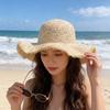 Summer Wide Brim Straw Hat For Women With Sun Protection And Breathability