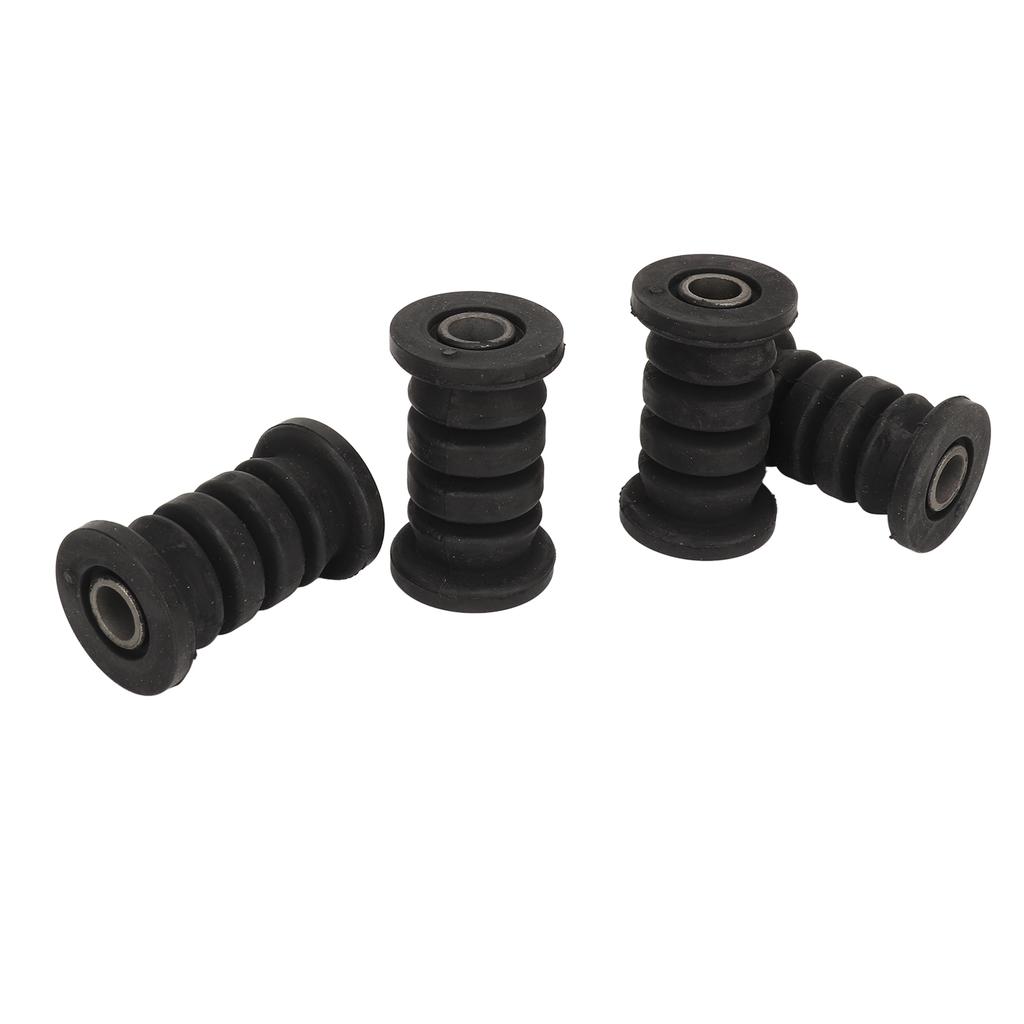 4 Stück M10 10mm Wellen Schwingenarm Halterung Buchse Gummi Stahllegierung Stoßdämpfer Schwingenarm Montagebuchse für ATV