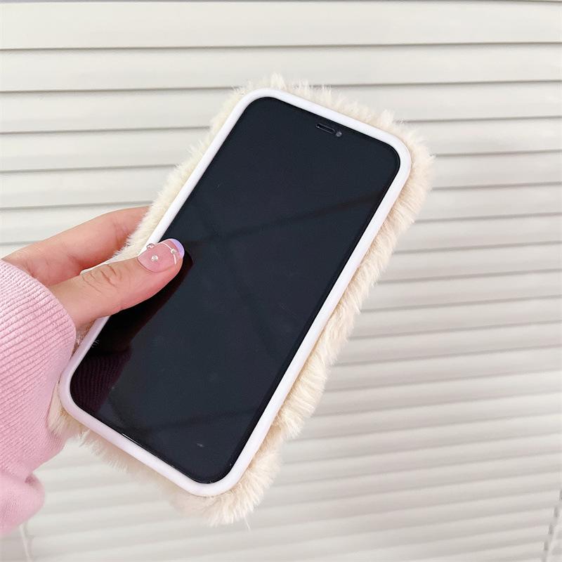 Husă pentru telefon din pluș Duck Cartoon pentru Apple 13 Promax - Husă din silicon anti-cădere, design all-inclusive, drăguță și elegantă pentru modelele XS și 8P.