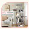 PETEPELA Cat Tower for Large for Multiple Large Cat Claw Hemp Space Lack of Large Cat 170cm Cats, Cats, Slim, Tower, Sharpener, Rope, Hammock,