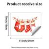Christmas Stocking Hanger, Toilet Tank Sticker, Bathroom Toilet Lid, Holiday Atmosphere Decoration Sticker