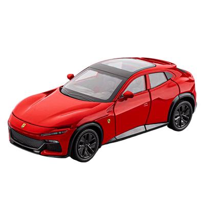 1/32 Purosangues FUV SUV Alloy Sports Car Model Diecast Metal Racing Car Vehicles Model Simulation Sound and Light Kids Toy Gift