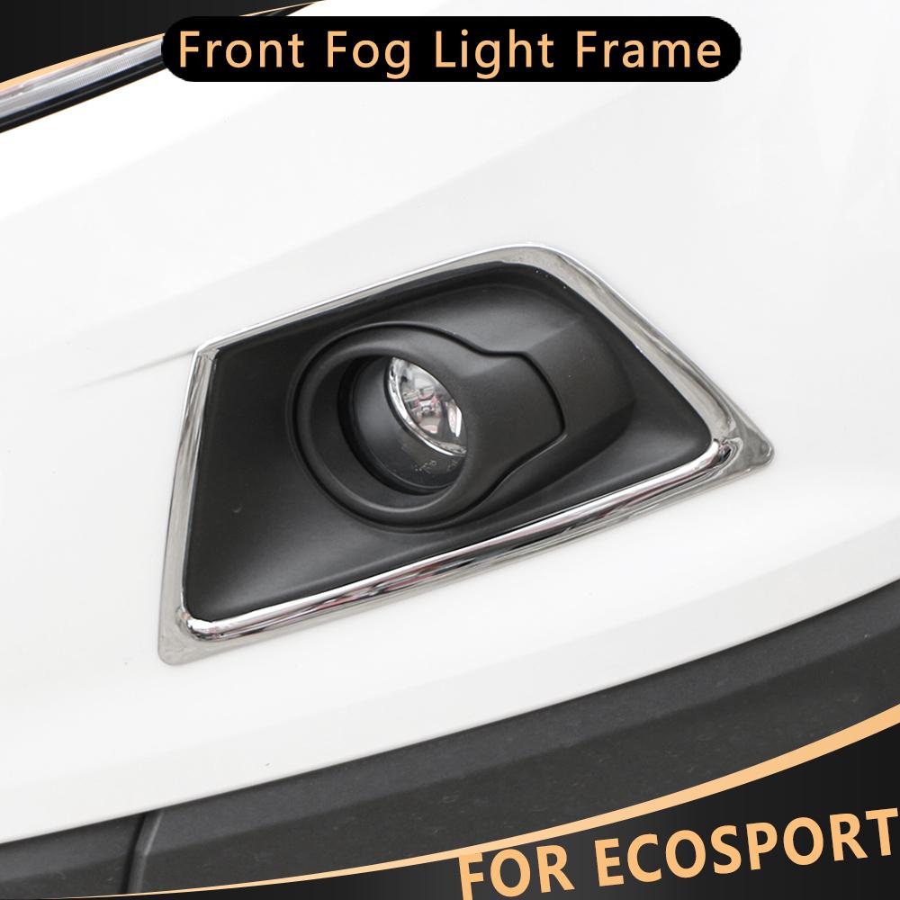 2 Stücke Chrom Auto Nebelscheinwerfer Lampenrahmen Dekoration Aufkleber Abdeckung Trim für Ford Ecosport 2013 2014 2015 2016 2017