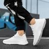Laufschuhe Damen Dicksohlige Bequeme Schnürschuhe Sportschuhe Herren Leicht Atmungsaktiv Rutschfest Mesh-Schuhe Herren