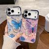 Rose Blue & White Butterfly iPhone 17 Pro Max Case - Stylish New 15 Pro for Women