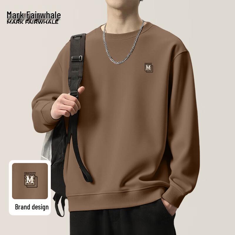 Mark Fairwhale Men's Heavyweight American Style Round Neck Sweatshirt