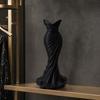 DYS 3D Printed Evening Gown Shaped Vase, Elegant Dress Sculpture Flower Pot, Minimalist Home Ornament for Entryway Side Cabinet