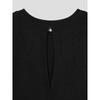 Anggae Lambswool Blend 2Holes Solid Pullover Black