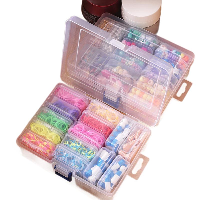 Transparent Beads Organizer Box 12/14/15/30 Grid Plastic for DIY