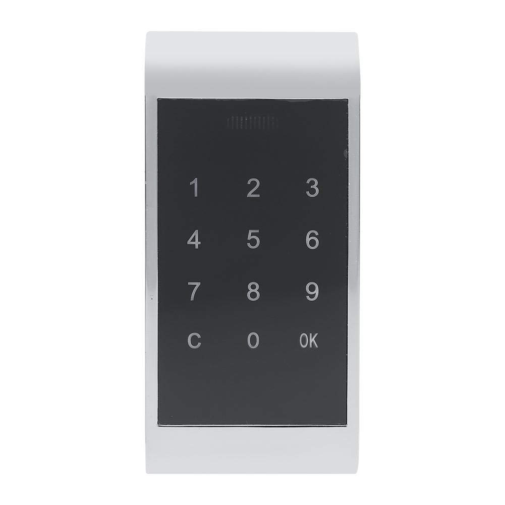 Touch Button Door Lock, Digital Lock, Electronic Lock, Touch Password Key Unlock, PIN Code, Security, Home, Office, Factory, Apartment (Silver)