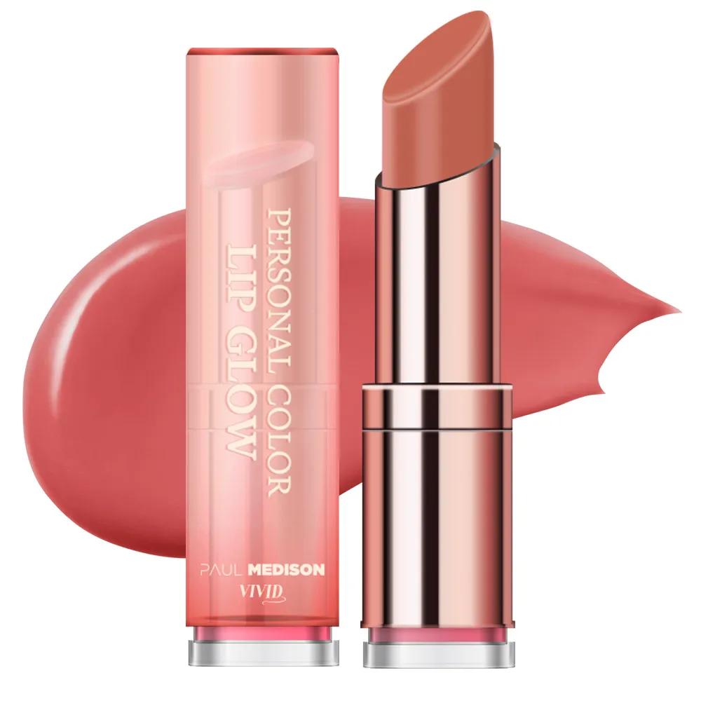PAUL MEDISON Vivid Lip Glow Lip Balm 3g, Rose Woody, 1 piece