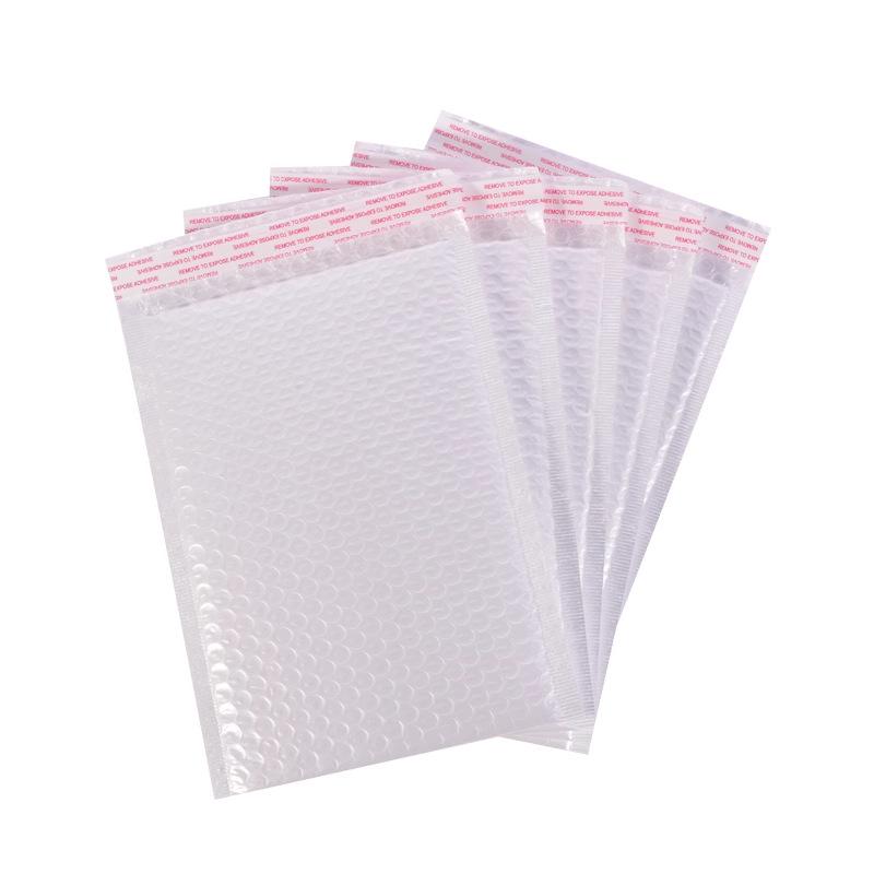 White Pearl Self-Sealing Bubble Mailer - Long Strip, Foam, Self-Adhesive Packaging Envelope