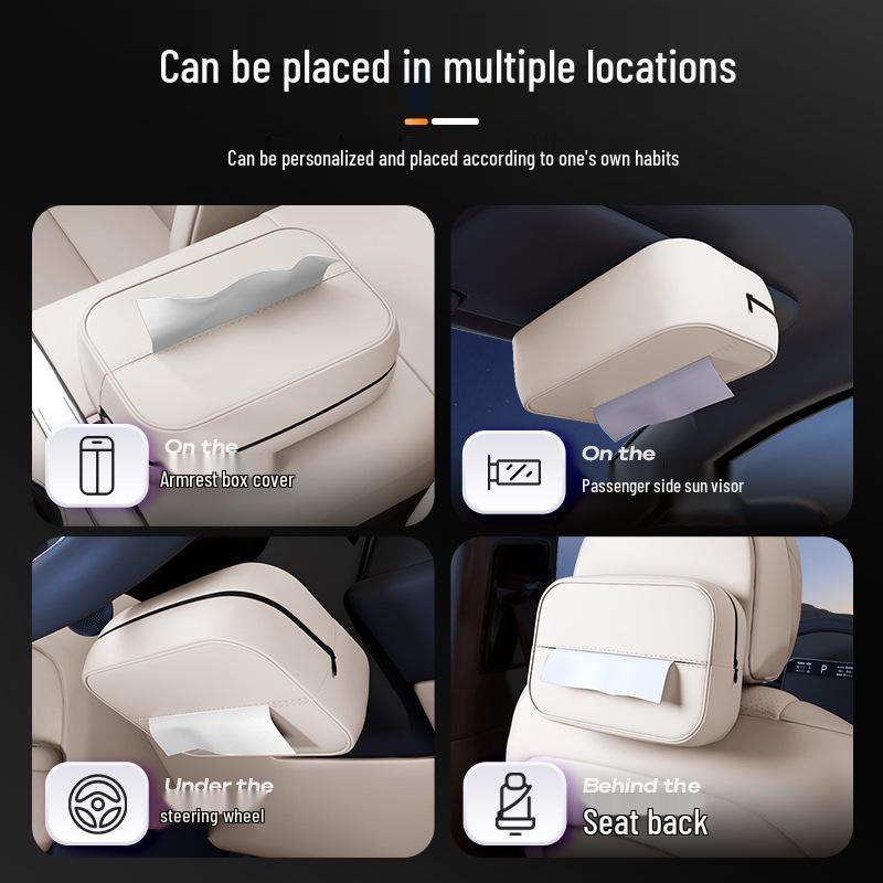 Nissan N6 Car Seat Tissue Box - 26 Model Compatible Interior Hanging Accessory