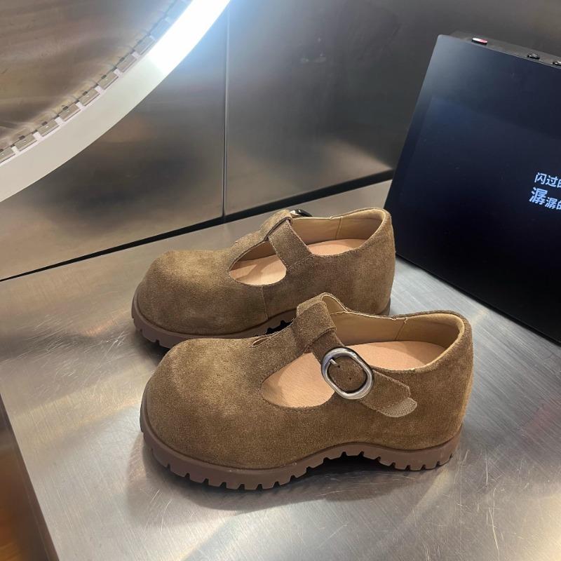 

Новые ретро туфли Мэри Джейн из кожи с неглубоким вырезом, женские универсальные удобные туфли на мягкой подошве с ремешком на одной пряжке 40 коричневый