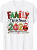 Unisex T-shirt Family Christmas 2026 Matching Outfit Xmas Squad Santa T-Shirt