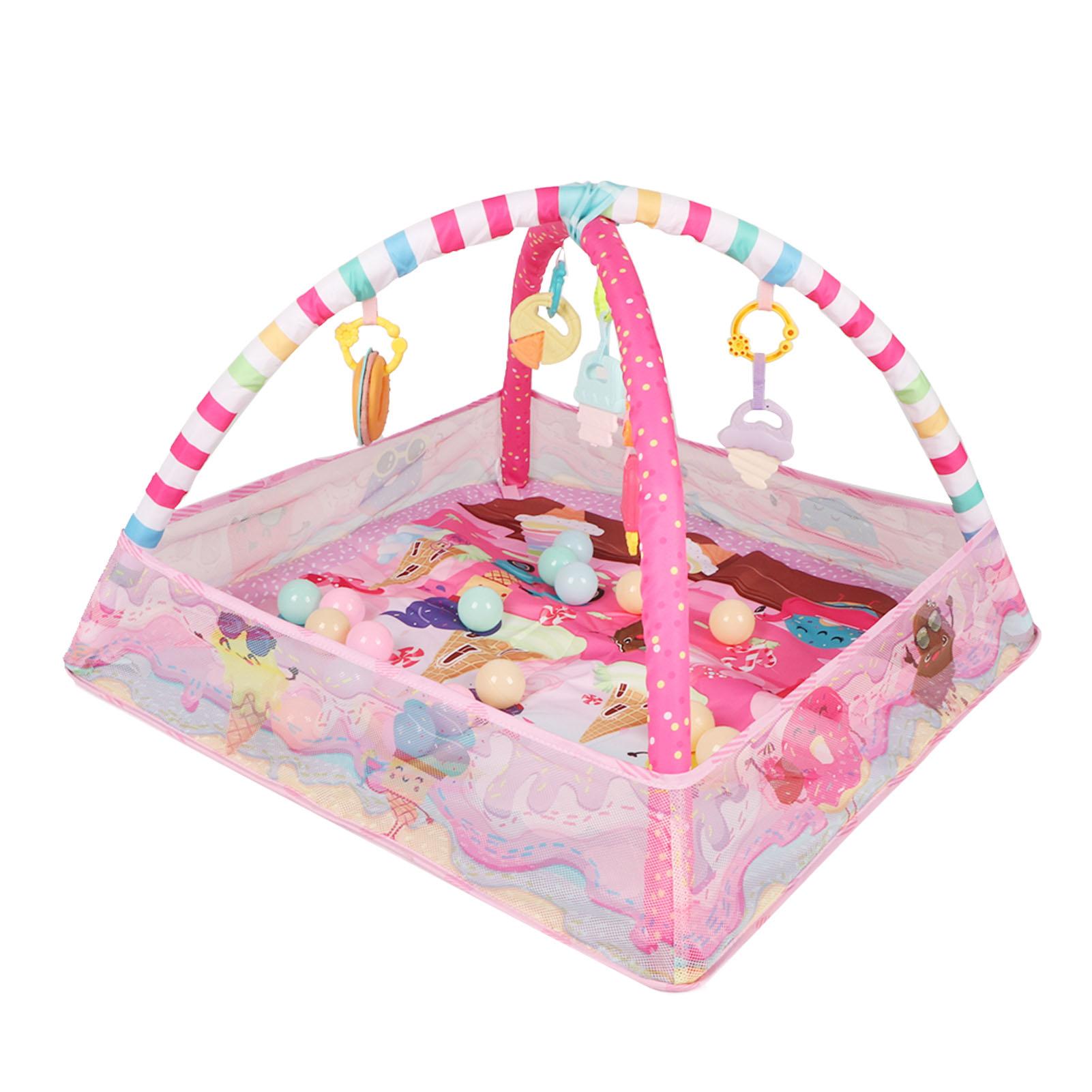 

Детский игровой коврик квадратной формы с рисунком мультяшной фабрики конфет, многофункциональный, безопасный, складной, пластиковый