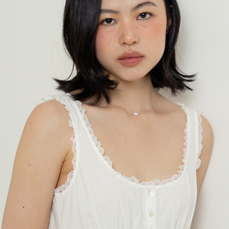 Geegee Natural Pearl Clear Necklace