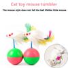 1pc New Arrival Durable Pet Cat Toys Mimi Favorite Fur Mouse Tumbler Kitten Cat Toys Plastic Play Balls for Catch Cats Supplies