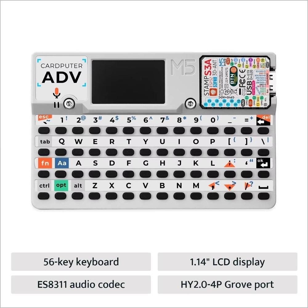 56-Tasten-Tastatur M5 Entwicklungs-Kit 1,14-Zoll-Bildschirm IoT-Controller Eingebettete Systeme